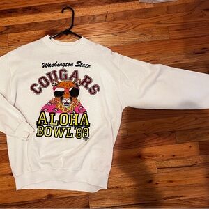 White Washington State Cougars Aloha Bowl '88 Sweatshirt